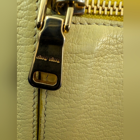 Miu Miu Madres Bicolor long wallet- YELLOW AND Gold, vintage & includes COA - Picture 5 of 14